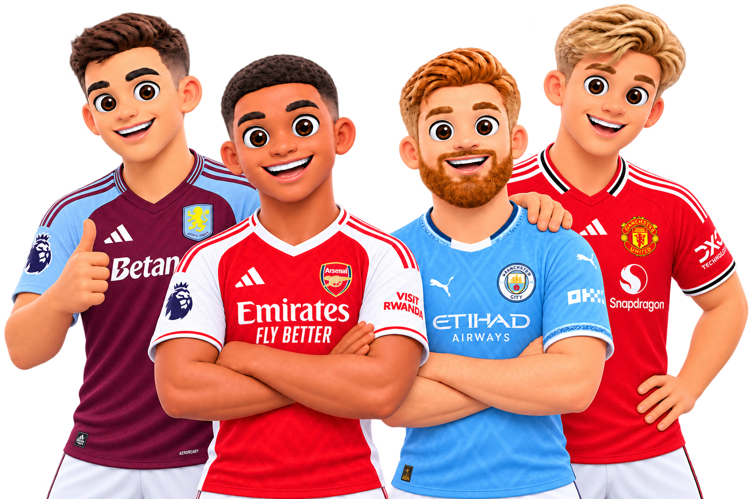 Premier League player illustration